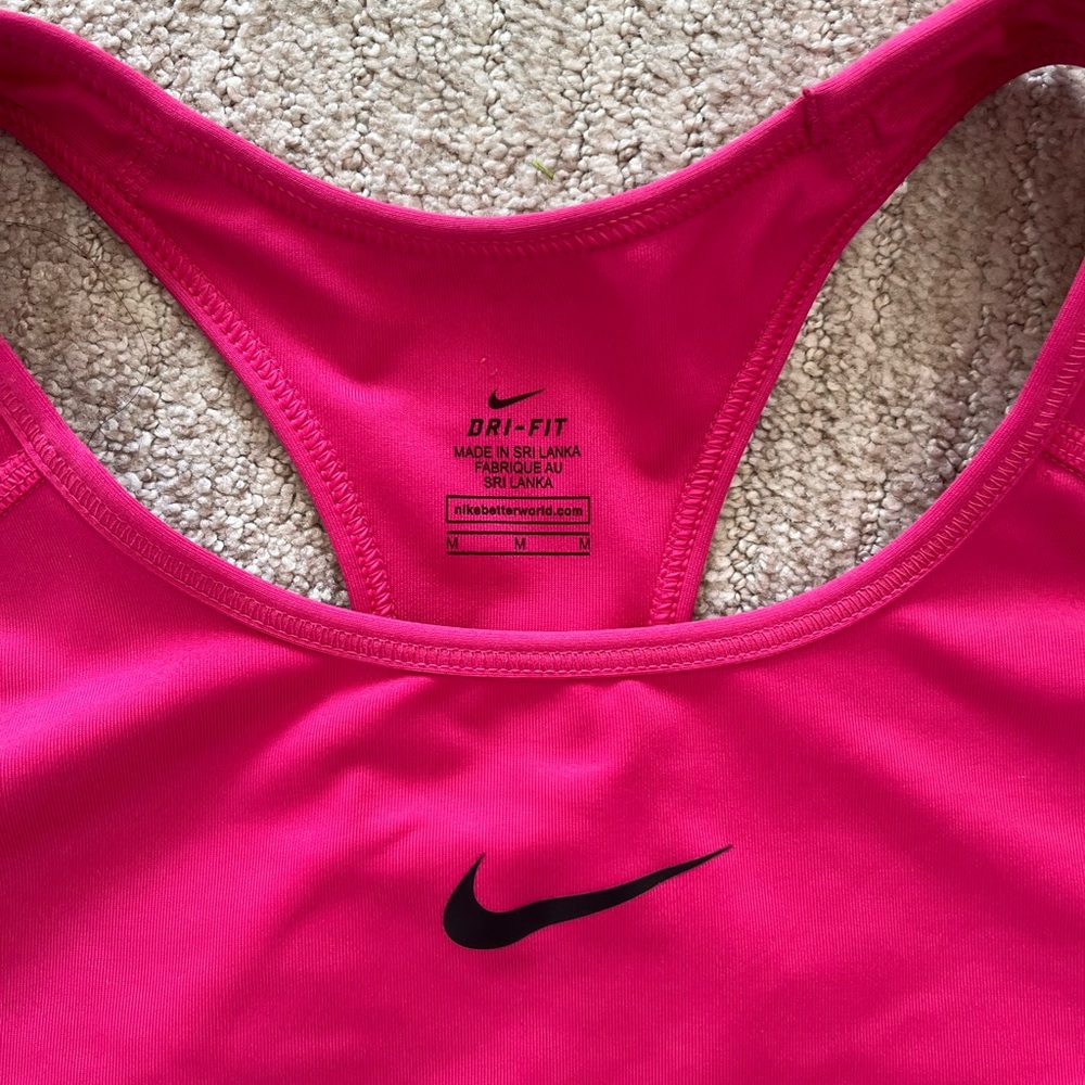 Nike Pink Sports Bra M - Picture 2 of 3